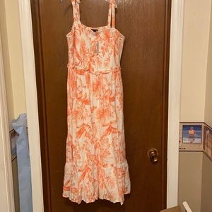 Pink floral sundress